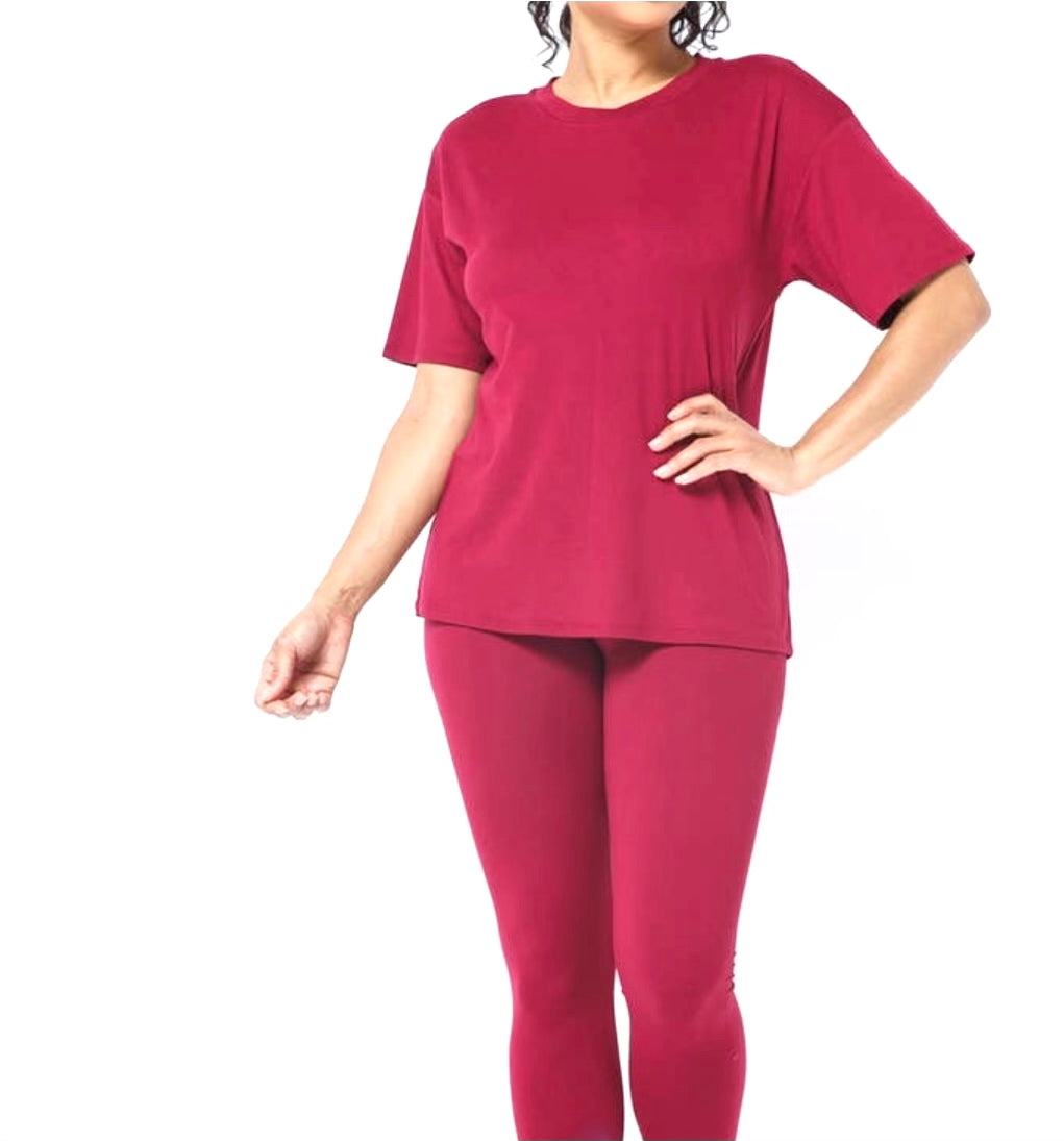 Plus Size Legging Sets Plus Size Two Piece Outfits Regular Tee
