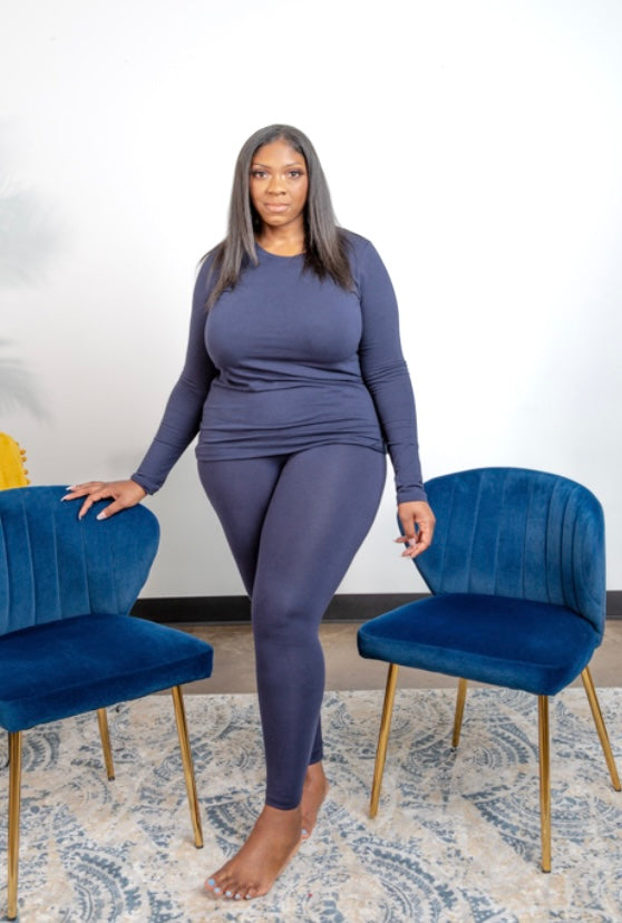 Plus Size Legging Sets Plus Size Two Piece Outfits Regular Tee and Le –  Belle Allure Designs